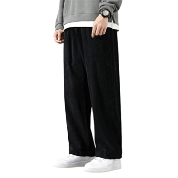 Floerns Men's Corduroy Pants - Straight Leg, Comfortable Fit & Pockets