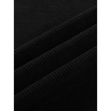 Stylish Corduroy Loose Fit Pants for Men - Floerns