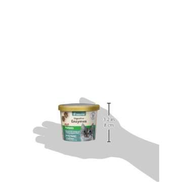 NaturVet – Digestive Enzymes for Cats Plus Probiotics – 60 Soft Chews – Helps Support Diet Change & A Healthy Digestive Tract – Aids in The Absorption of Vitamins & Minerals – 30 Day Supply