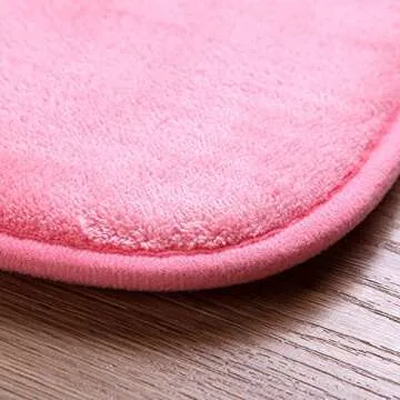 Cute Cartoon Pink Area Rugs for Bedroom Living Room Bathroom Rugs Super Soft Memory Foam Bath Mat Non Slip Absorbent Door Kitchen Welcome Mat 15.75 x 23.62 Inch