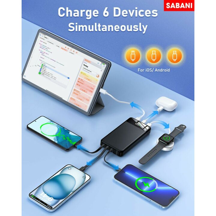 SABANI 35000mAh Power Bank with Fast Charging