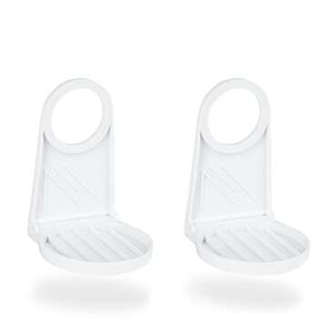 Atlas Cup - Laundry Detergent Drip Catcher, Detergent Cup Holder, One Size Fits Most Economic Sized Bottles, White (2 - Pack)