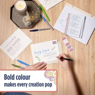 Paper Mate Flair Pen, 0.7 mm Medium Tip, Black, Box of 12