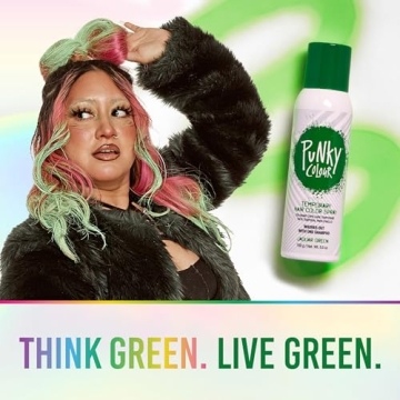 Punky Temporary Green Hair Color Spray, 3.5 oz