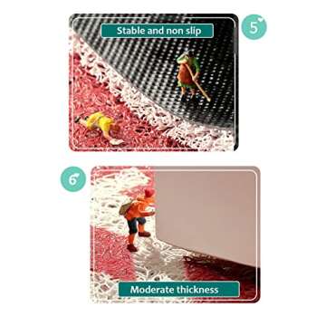 Door Mat Rainbow Durable Welcome Mat Non-Slip Floor Front Doormat Resist Dirt Rug for Indoor Outdoor Easy to Clean (40 * 60cm, Rainbow 3)