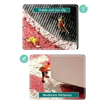 Door Mat Rainbow Durable Welcome Mat Non-Slip Floor Front Doormat Resist Dirt Rug for Indoor Outdoor Easy to Clean (40 * 60cm, Rainbow 3)