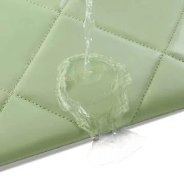 Comfyable Cute Tablet Sleeve for Women, Compatible for iPad Pro 11 Inch M4 M2 4th / 3rd Gen 2022/2021 / iPad Air M2 2024 2022 & Smart/Magic Keyboard w/Pencil Holder - Quilted PU Leather Slim Bag Case