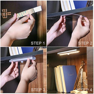 LDOPTO Under Cabinet Lights with Remote Control 2 Pack