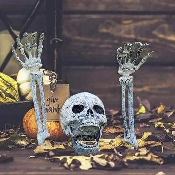 Realistic Halloween Skeleton Stakes for Spooky Decor