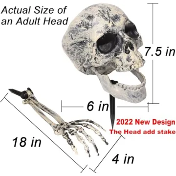 Realistic Halloween Skeleton Stakes for Spooky Decor