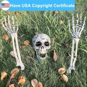 Realistic Halloween Skeleton Stakes for Spooky Decor