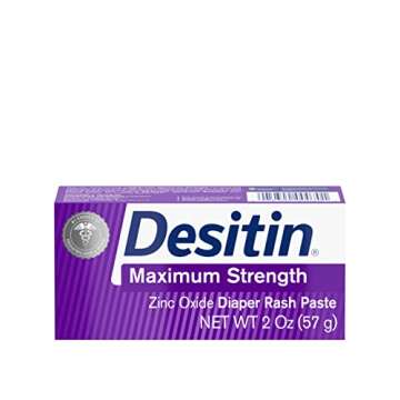 Desitin Maximum Strength Baby Diaper Rash Cream with 40% Zinc Oxide for Treatment, Relief & Preventi...