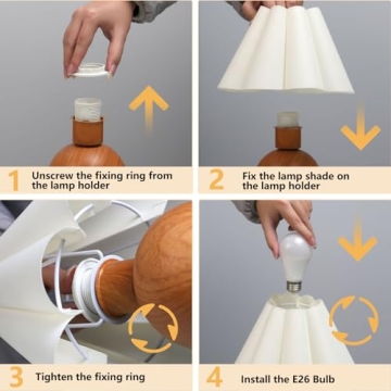 KUNJOULAM Cute Small Table Lamp - Stylish & Functional