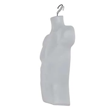 SSWBasics Male Molded Shatterproof Hanging Shirt Form