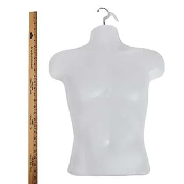 SSWBasics Male Molded Shatterproof Hanging Shirt Form
