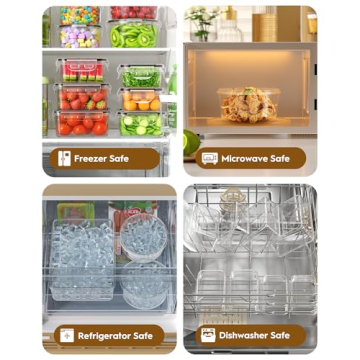 40 PCS Food Storage Containers - Airtight & Leakproof