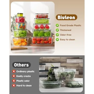 40 PCS Food Storage Containers - Airtight & Leakproof