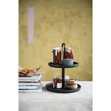 Bloomingville Mango Wood Tray with 3 Spice Bowls and 3 Wood Spoons, Set of 7