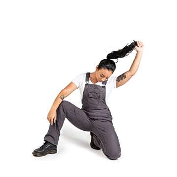 Dovetail Freshley Overalls for Women - 13 Pockets, Grey Canvas