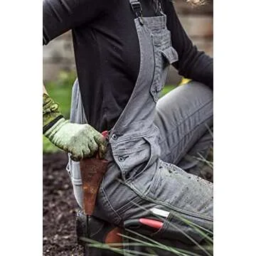 Dovetail Freshley Overalls for Women - 13 Pockets, Grey Canvas