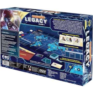 Pandemic Legacy Season 1 Blue Edition Board Game for Adults and Family | Cooperative Board Game | Ag...