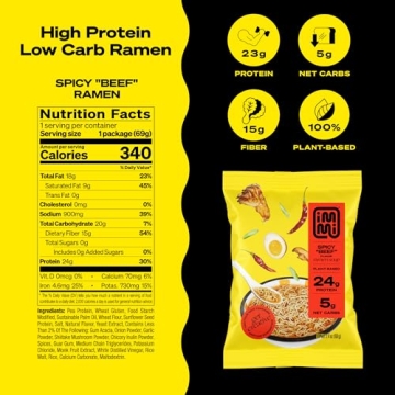 immi Spicy Beef Ramen, Plant Based & Keto Friendly