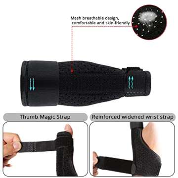 Jawflew Finger Splint Plus Sleeve, Finger Splint Trigger for Straightening, Suitable for thumb, Tendon Release & Pain Relief