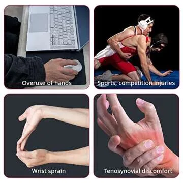 Jawflew Finger Splint Plus Sleeve, Finger Splint Trigger for Straightening, Suitable for thumb, Tendon Release & Pain Relief