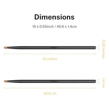 Donner 5A Maple Drumsticks - 2 Pairs with Bag