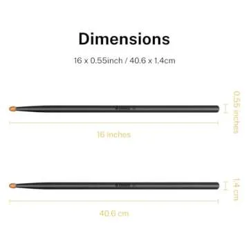 Donner 5A Maple Drumsticks - 2 Pairs with Bag