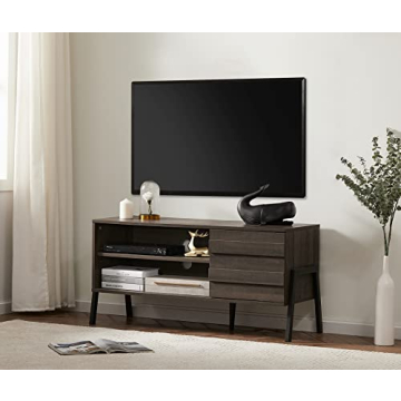 Mid-Century Modern TV Stand for 55 inch TV