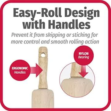 Good Cook Classic Wood Rolling Pin for Effective Baking