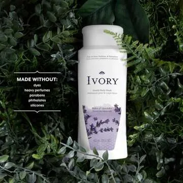 Ivory Lavender Body Wash for Sensitive Skin, 21 Ounce