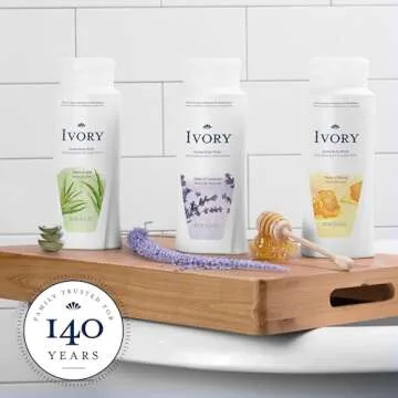 Ivory Lavender Body Wash - Nourishing & Gentle 21 Ounce