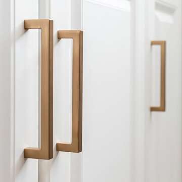 Hickory Hardware Solid Core Kitchen Cabinet Pulls, Luxury Cabinet Handles, Hardware for Doors & Dresser Drawers, 12 Inch Hole Center, Champagne Bronze, Skylight Collection(Pack of 1)