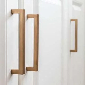 Hickory Hardware Solid Core Kitchen Cabinet Pulls, Luxury Cabinet Handles, Hardware for Doors & Dresser Drawers, 12 Inch Hole Center, Champagne Bronze, Skylight Collection(Pack of 1)