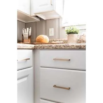 Hickory Hardware Solid Core Kitchen Cabinet Pulls, Luxury Cabinet Handles, Hardware for Doors & Dresser Drawers, 12 Inch Hole Center, Champagne Bronze, Skylight Collection(Pack of 1)