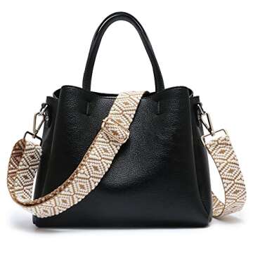 Purse Strap Replacement Crossbody Strap Replacement Straps for Handbags Purses Straps Wide Shoulder Strap Adjustable Canvas Straps Replacement Belts