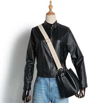 Purse Strap Replacement Crossbody Strap Replacement Straps for Handbags Purses Straps Wide Shoulder Strap Adjustable Canvas Straps Replacement Belts