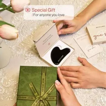 Rena Chris Gua Sha Facial Tool - Natural Obsidian for Relaxation