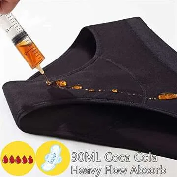 ZVZK Period Underwear Heavy Flow Absorbent Leak Proof Panties
