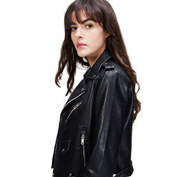 LY VAREY LIN Women's Faux Leather Motorcycle Jacket - Stylish & Comfortable