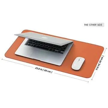 Compact Dual Sided Desk Mat for Home and Office
