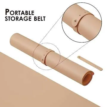 Compact Dual Sided Desk Mat for Home and Office