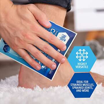 MED PRIDE Instant Cold Pack (5”x 6”) – Set of 24 Disposable Cold Therapy Ice Packs for Pain Re...