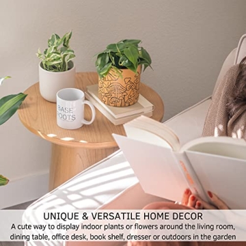 BASE ROOTS Mushroom Planter: Whimsical Ceramic Design for Any Space