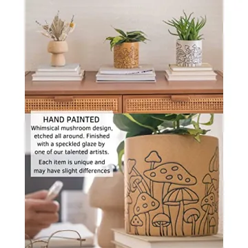 BASE ROOTS Mushroom Planter: Whimsical Ceramic Design for Any Space