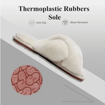 Chic Crazy Lady Plush Fuzzy Slippers for Women