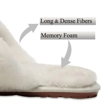 Chic Crazy Lady Plush Fuzzy Slippers for Women