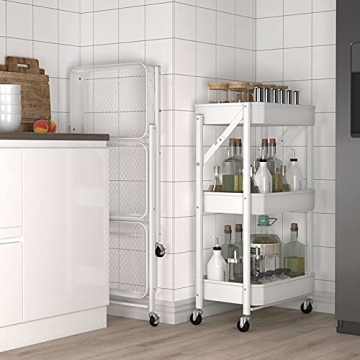 Foldable 3 Tier Cart for Stylish and Functional Storage